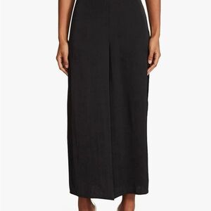 BB Dakota by Steve Madden Black Wide Leg Satin Pants